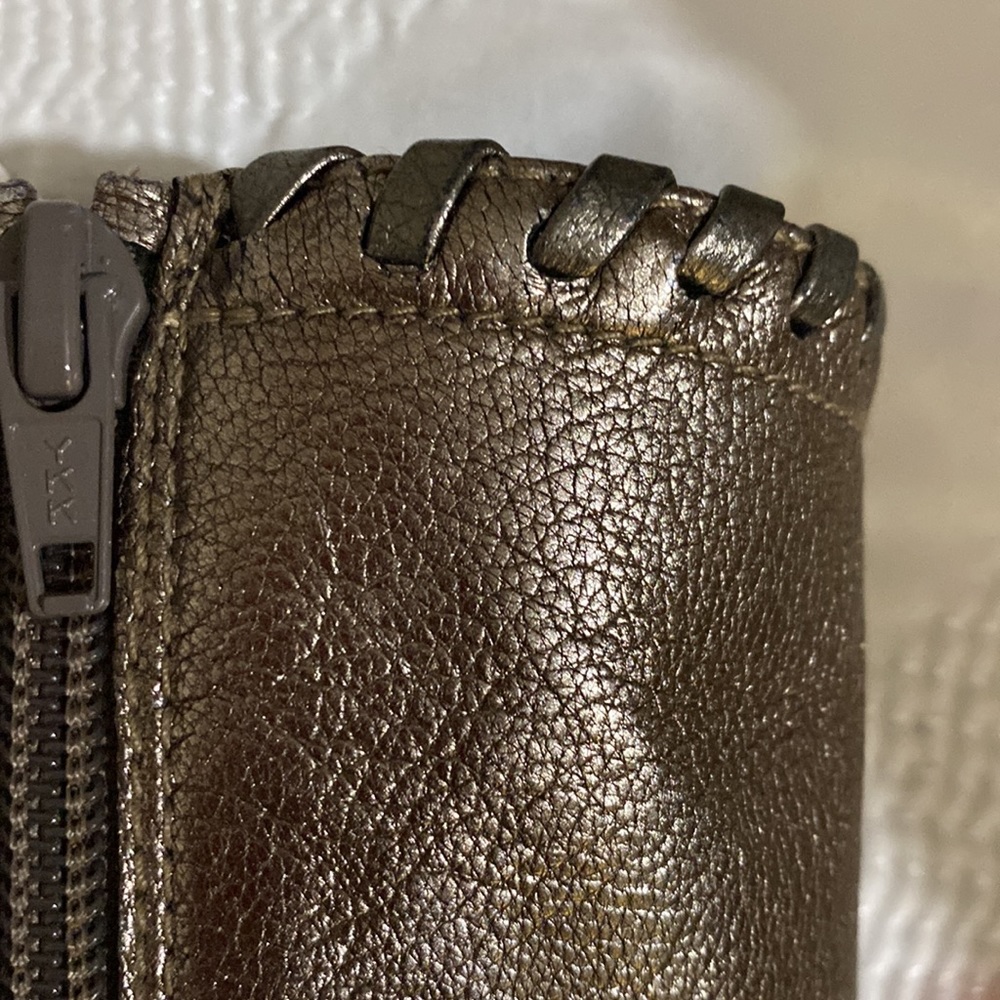 Stewart Weitzman Gold/Brown/Silver Boots - Picture 4 of 8
